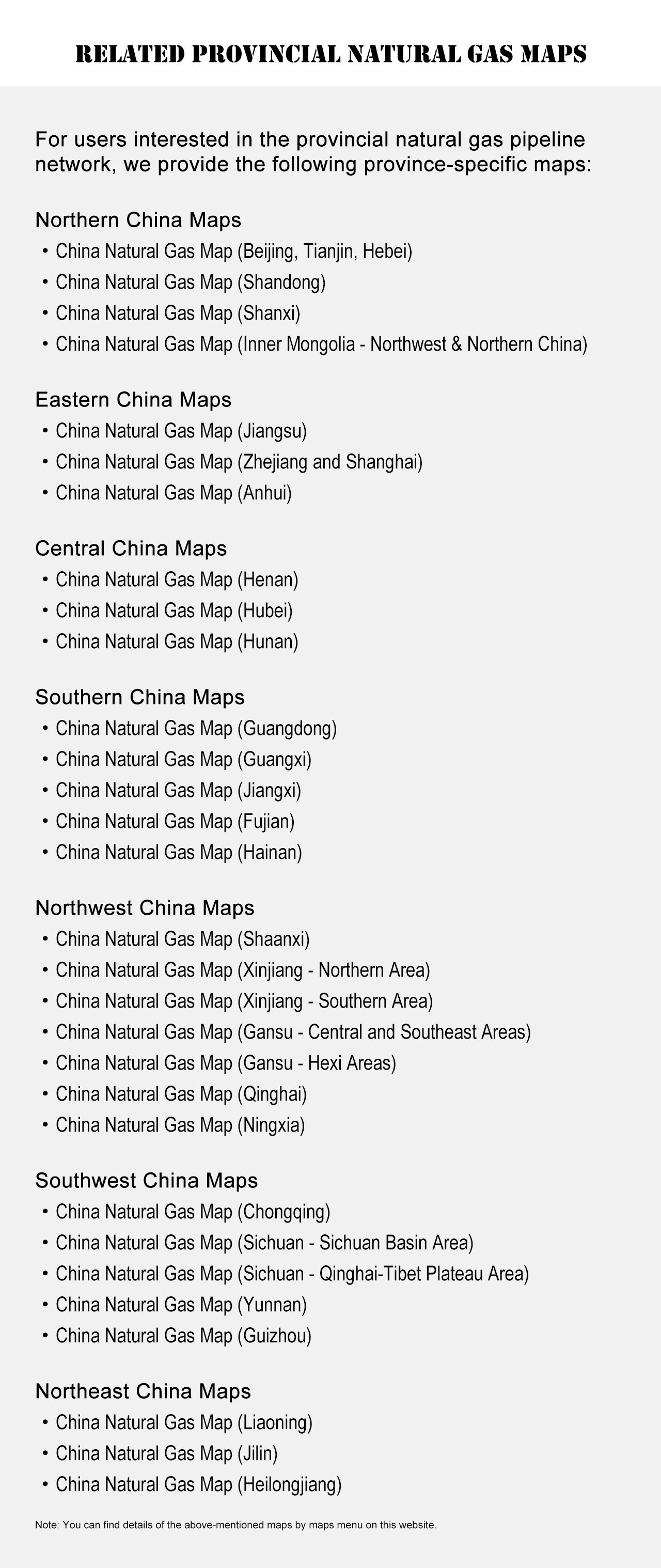 Related Provincial Natural Gas Maps